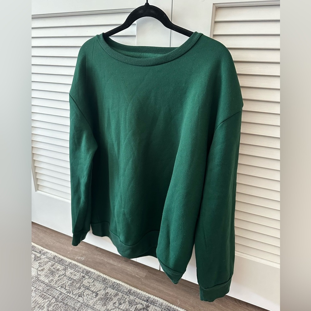 Forest Green Crew Neck Sweater